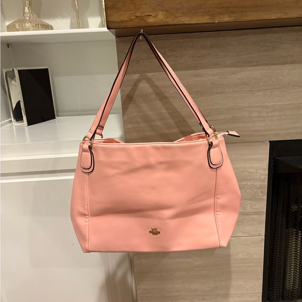 Coach Soft Pink Leather Shoulder Bag